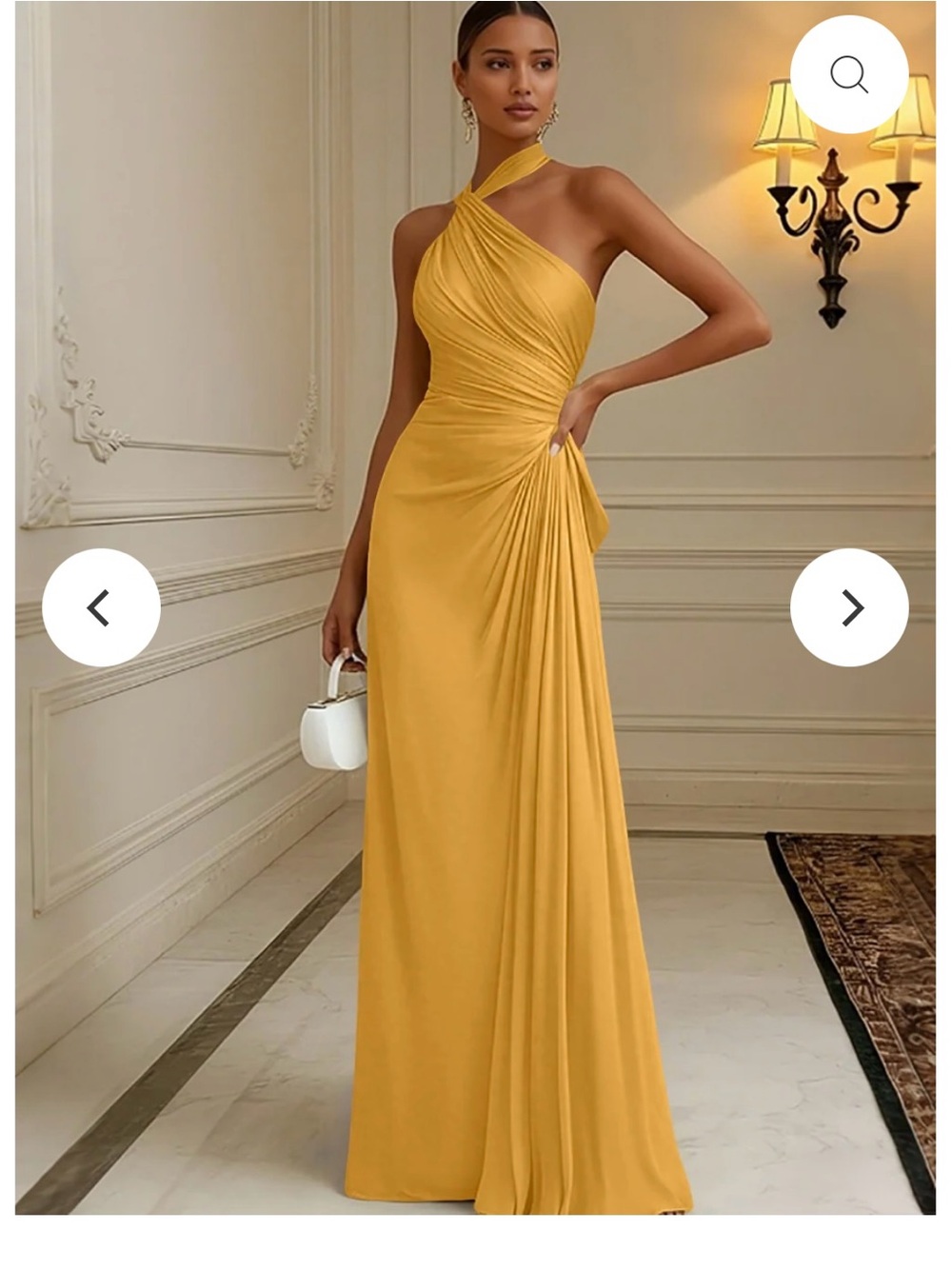 Asymmetrical Mustard Yellow Maxi Evening Gown 10 prom sunflower, yellow